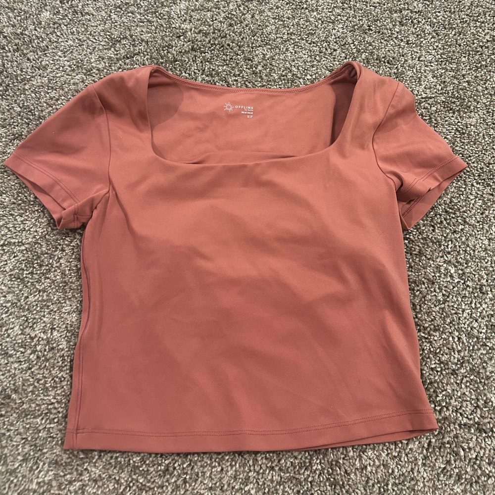Aerie Pink Crop Top